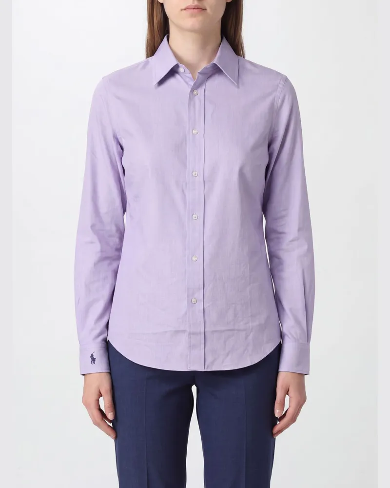 Ralph Lauren Slim Fit Baumwollhemd von mit gesticktem Pony-Logo Pink