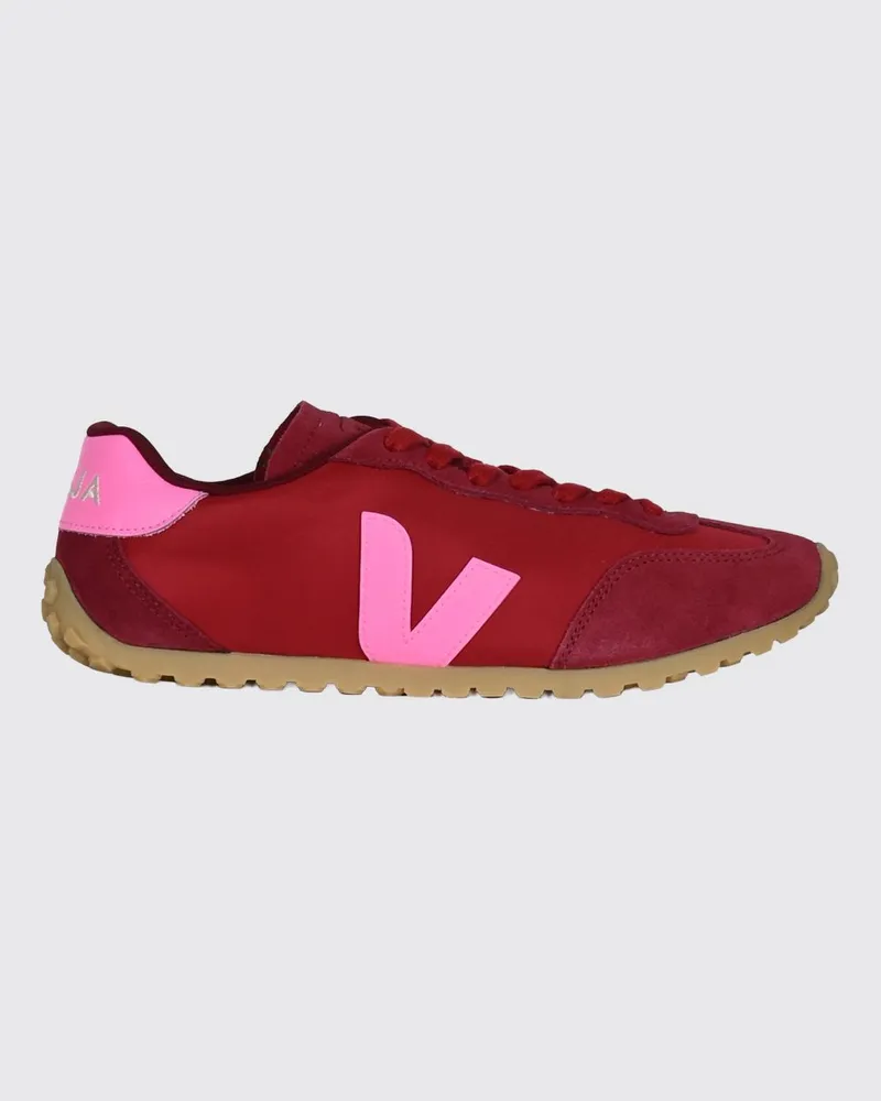 VEJA GT Sneaker aus Nolyn-Leder und Wildleder mit gezackter Sohle Rot