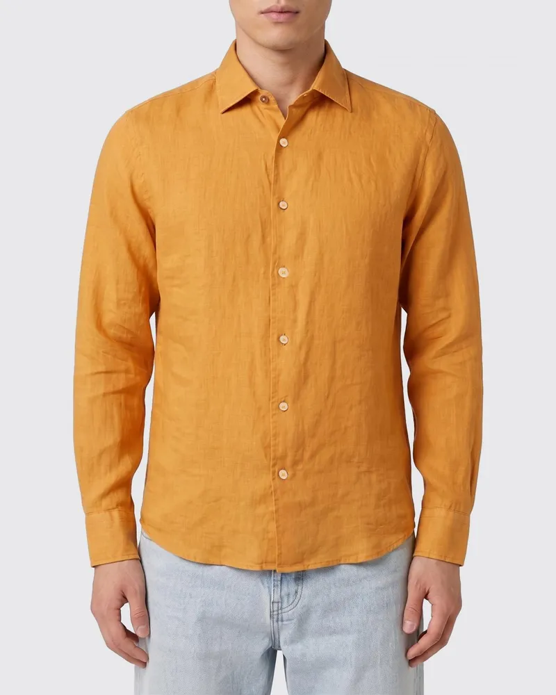 MC2 Saint Barth Leinenhemd Mustard