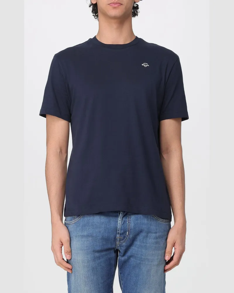 Blauer T-shirt herren Blau