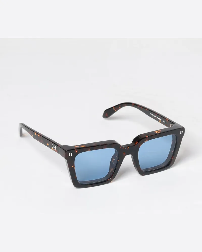 OFF-WHITE Reno Sonnenbrille von in eckiger Form aus Schildpatt-Acetat Bunt