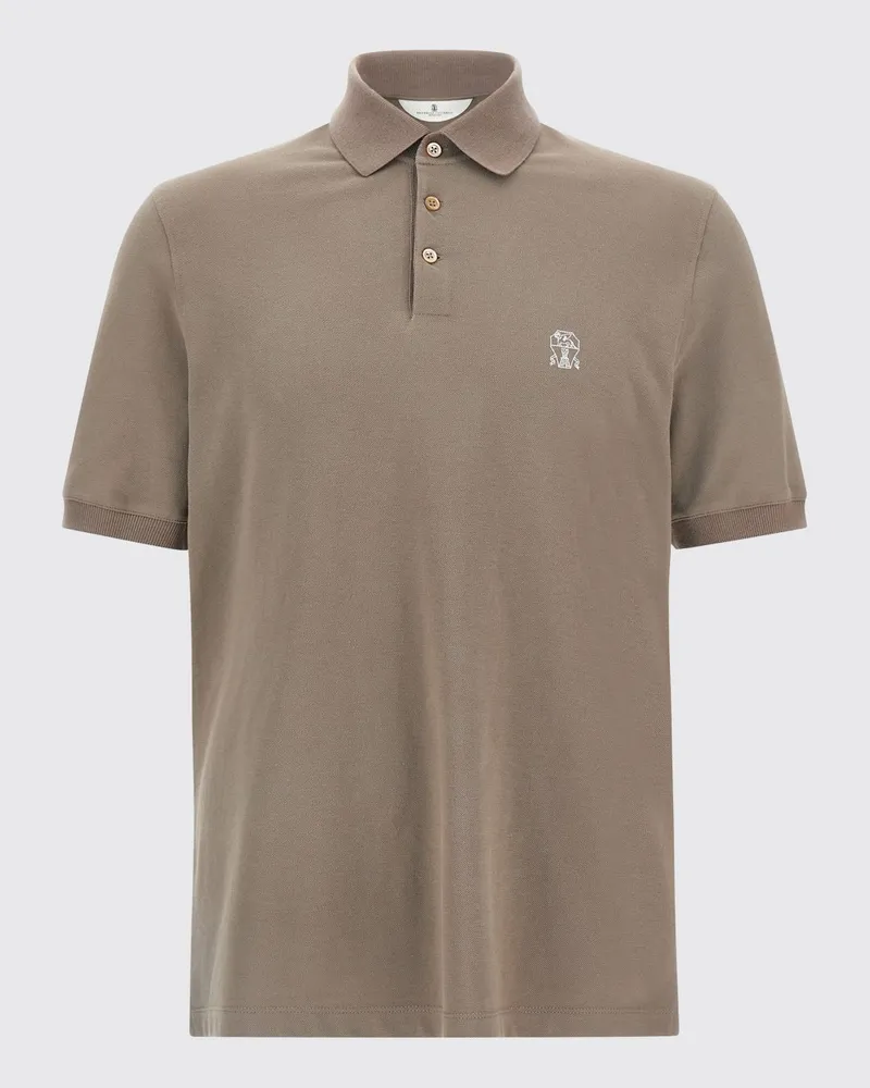 Brunello Cucinelli Polo herren Beige