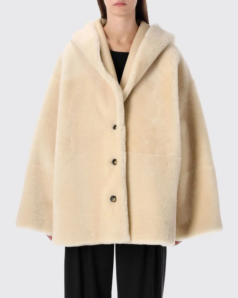 Alberta Ferretti Pelzmantel damen Beige