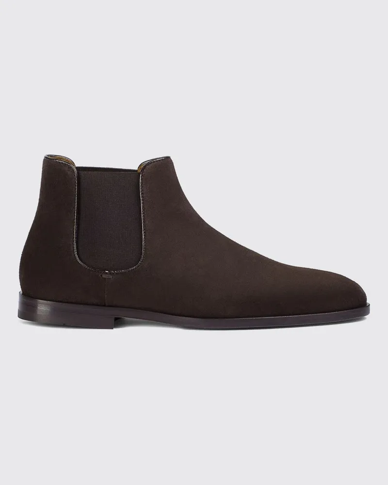 Doucal´s Chelsea-Boots aus Kalbsveloursleder mit Ledersohle Earth