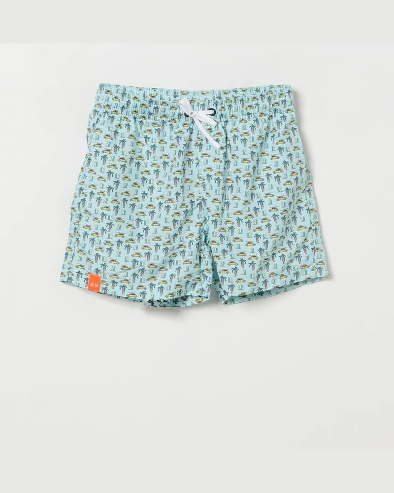 Sun68 Bedruckte Boxer Badeshorts Grün