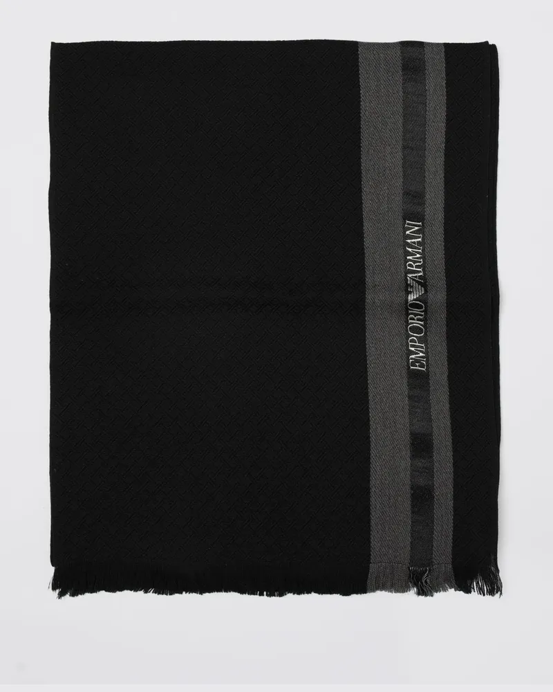 Emporio Armani Schal herren Schwarz