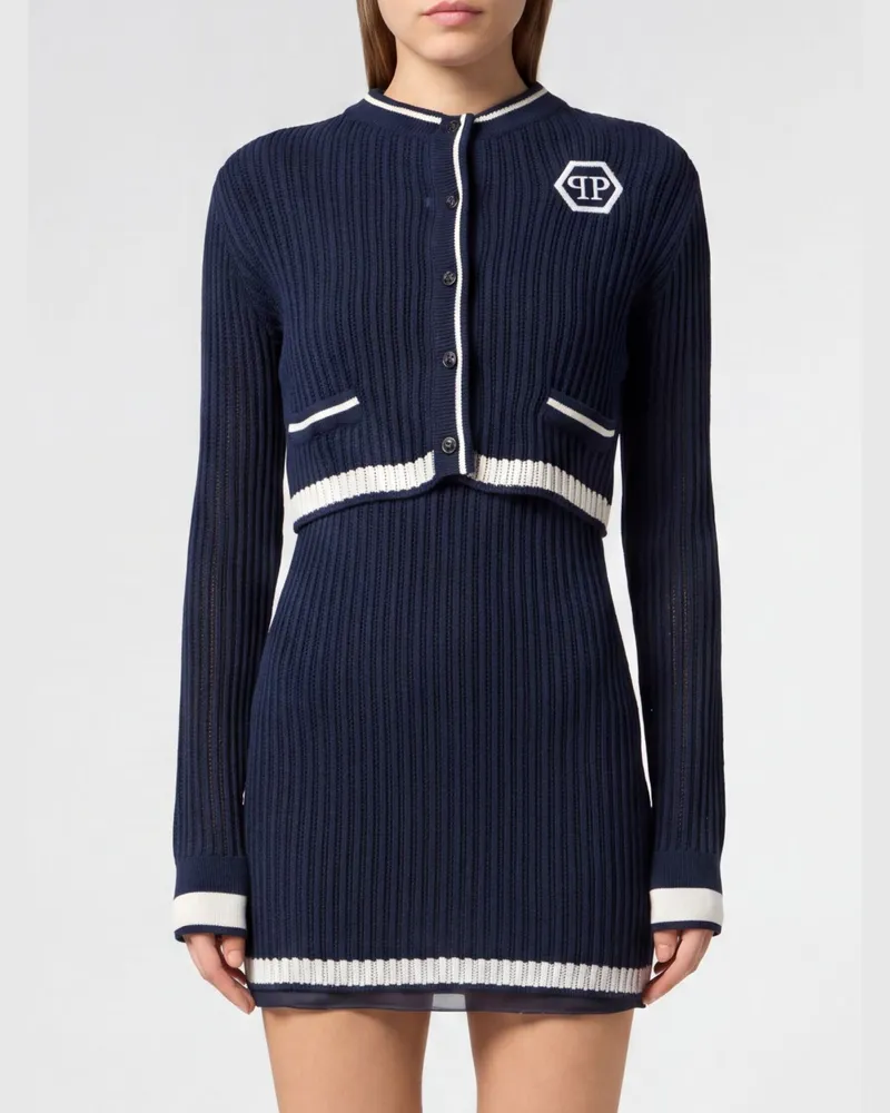 Philipp Plein Strickjacke damen Navy