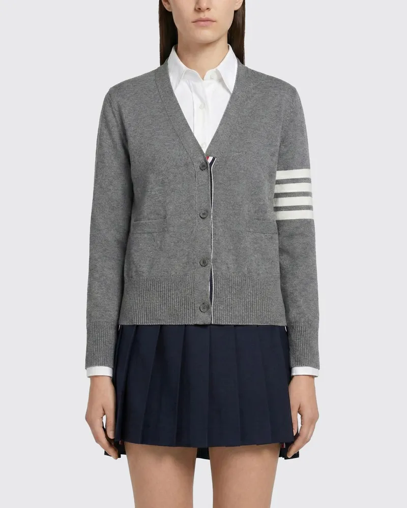 Thom Browne Strickjacke damen Charcoal