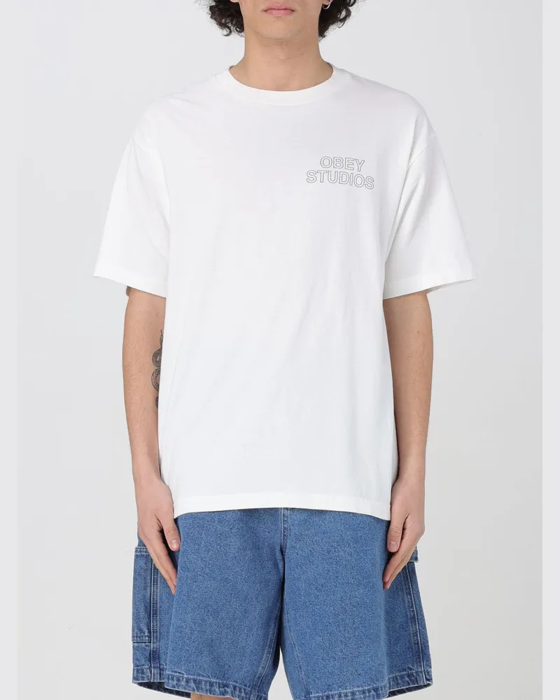 Obey T-shirt herren Weiß