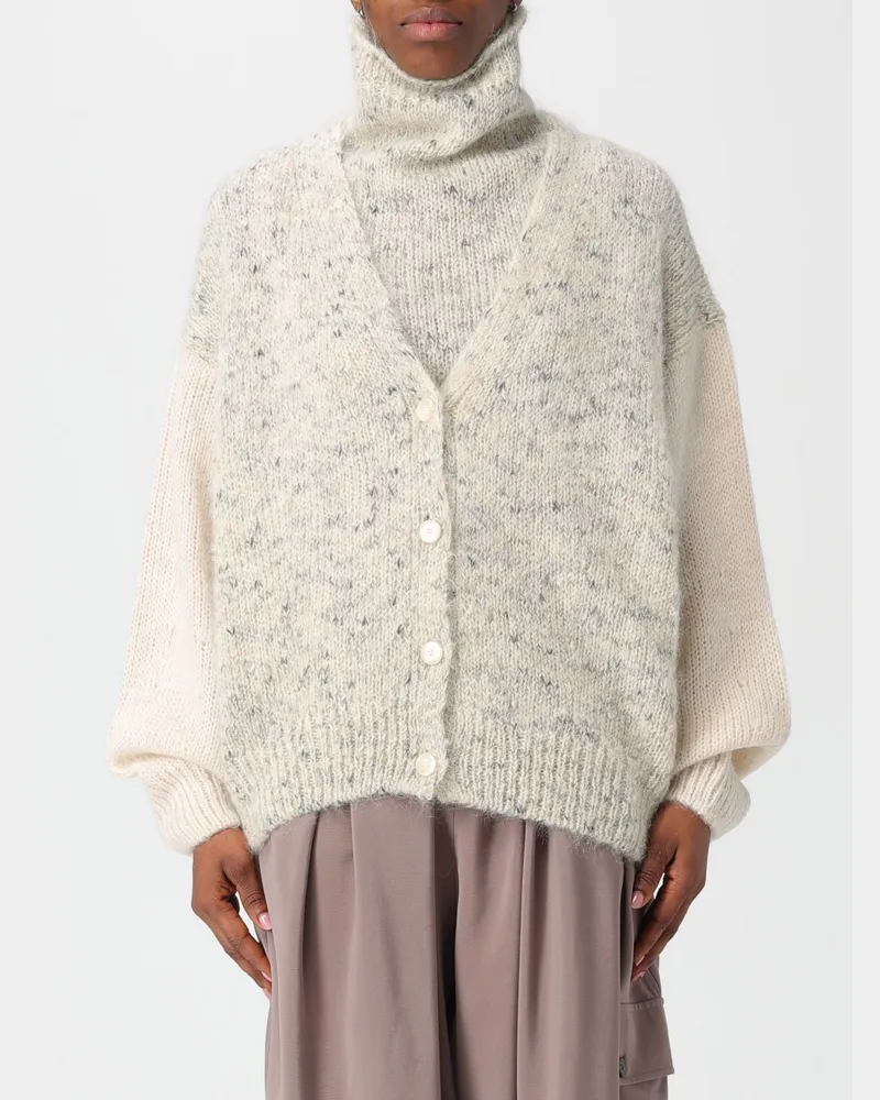 ALYSI Strickjacke damen Weiß