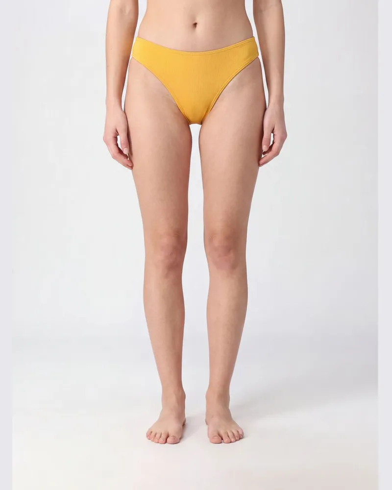 Eres Hoch tailliertes Bikini-Höschen aus Stretch-Nylon Beige