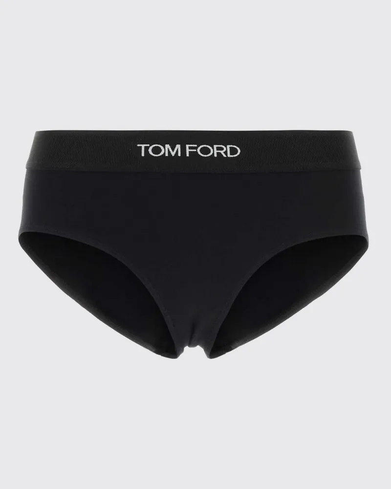 Tom Ford Schmal geschnittener -Slip aus Modal mit Logo-Elastikbund Schwarz