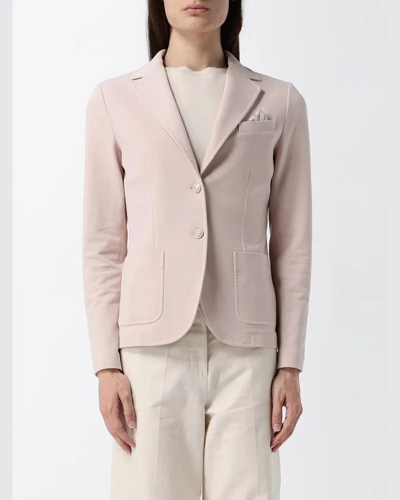 CIRCOLO 1901 Einreihiger Blazer aus Baumwolle Pink