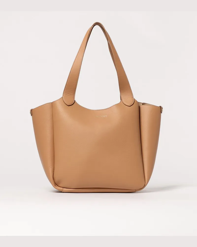 Twin-Set Schultertasche damen Camel