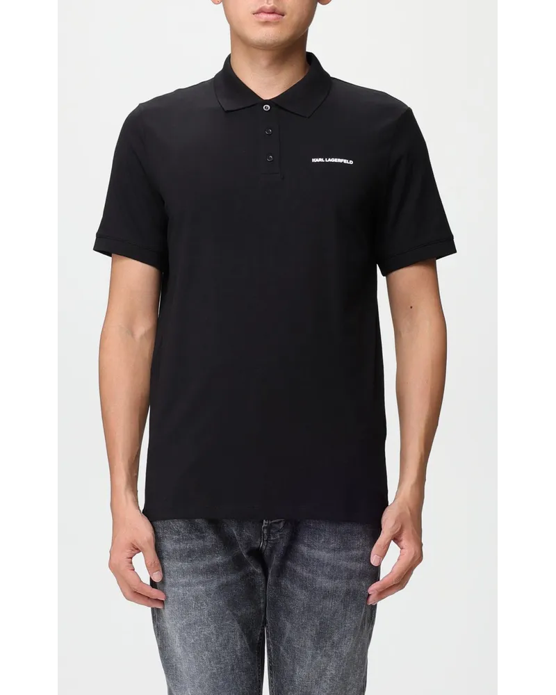 Karl Lagerfeld Polo herren Schwarz