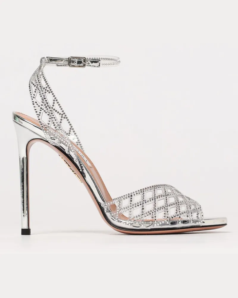 Aquazzura Sandalen mit absatz damen Silber