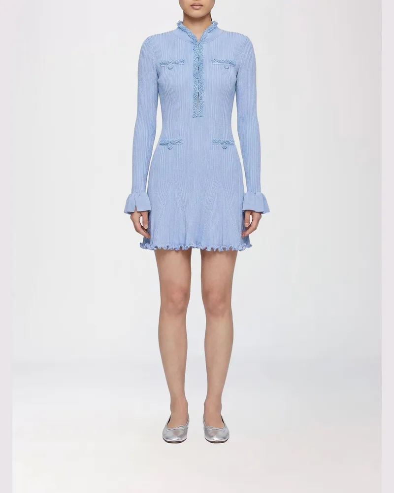 Self-Portrait Kleid damen Blau