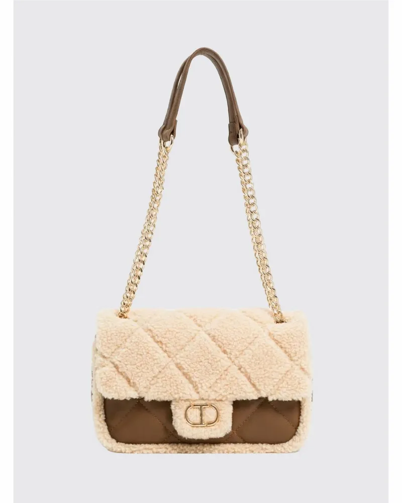 Twin-Set Schultertasche damen Leder