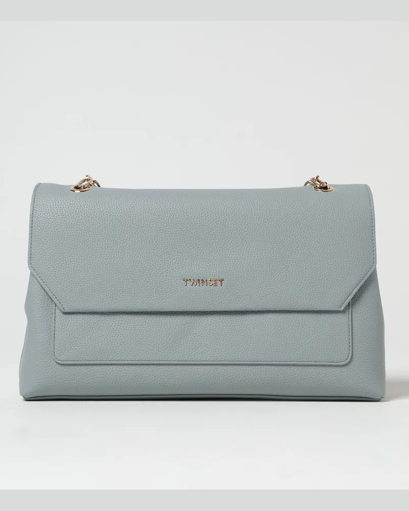 Twin-Set Schultertasche damen Hellblau