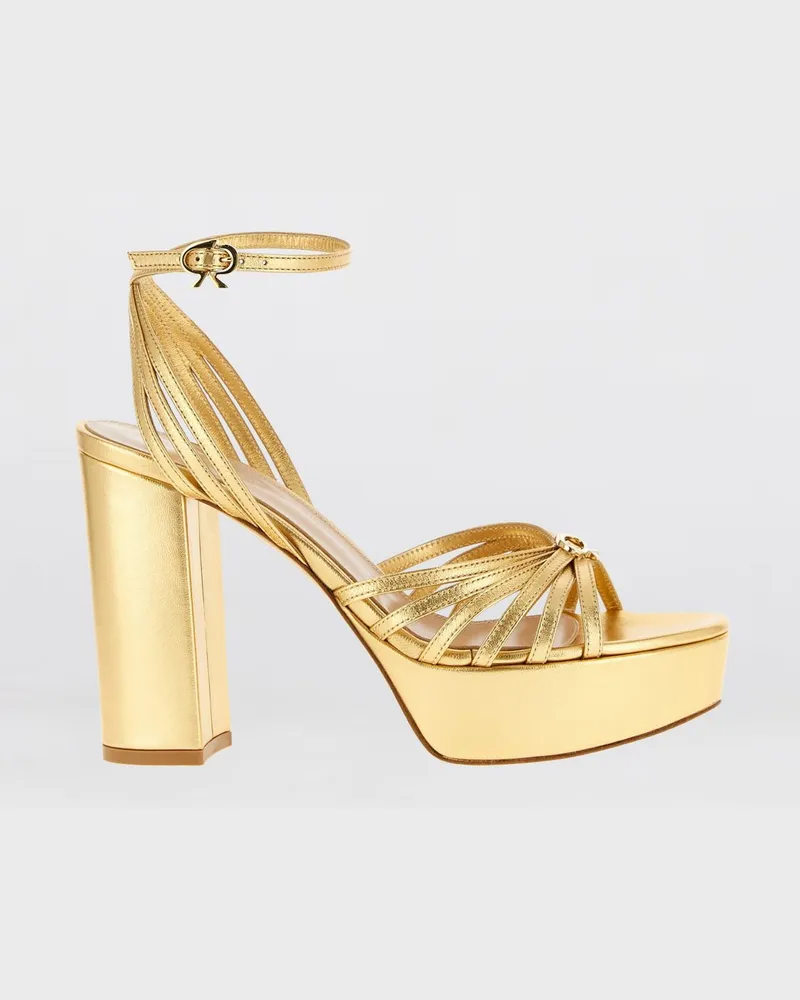 Gianvito Rossi Flache sandalen damen Gold