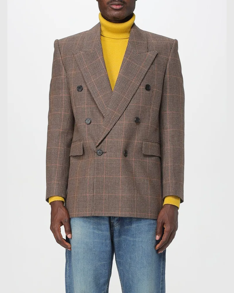 Saint Laurent Jacke herren Rostbraun