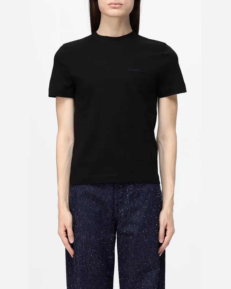Jacquemus Baumwoll-T-Shirts mit Mini-Logo Schwarz