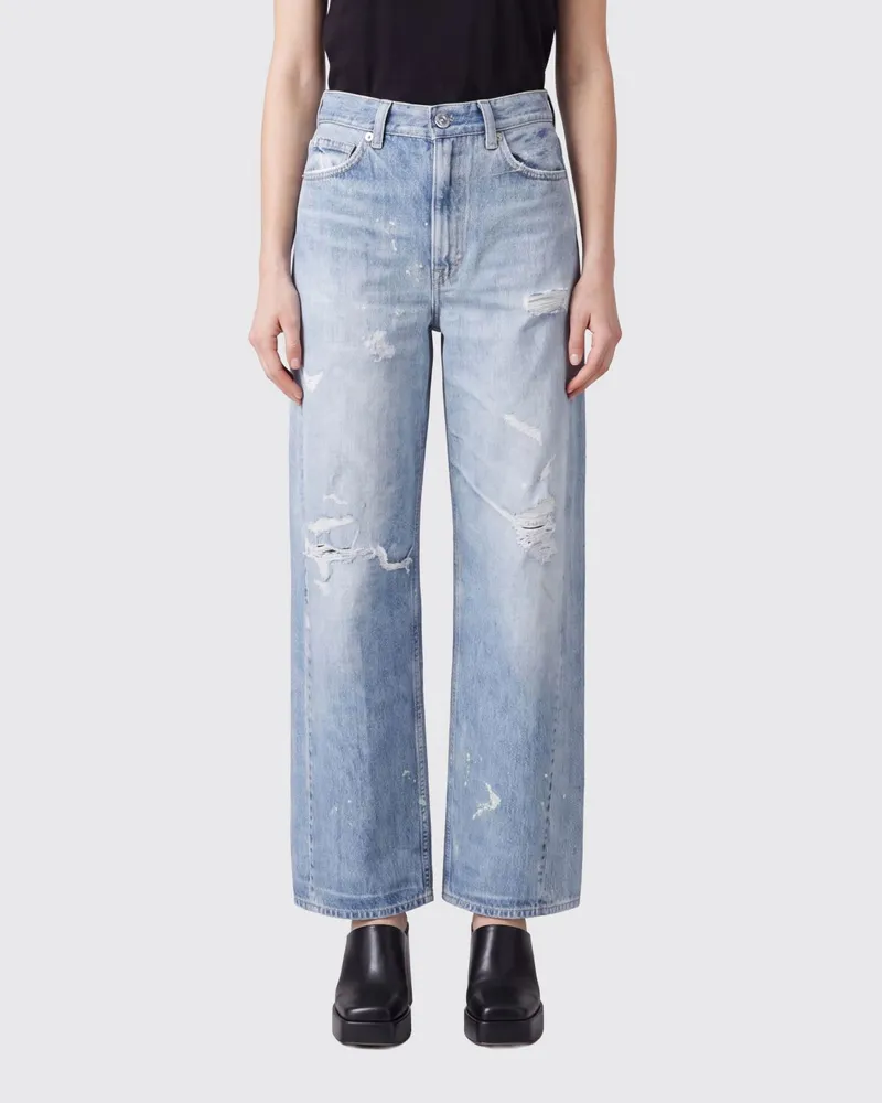 Our Legacy Straight-Leg Jeans Full Cut von mit Trompe-l'œil-Effekt Blau