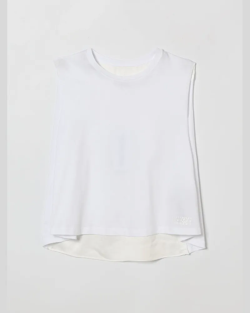 Maison Margiela Baumwoll-Top Weiß