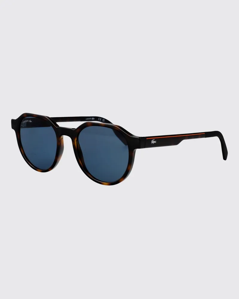 Lacoste Aviator-Sonnenbrille von aus Acetat in Schildpattoptik mit Monogramm-Logo Braun