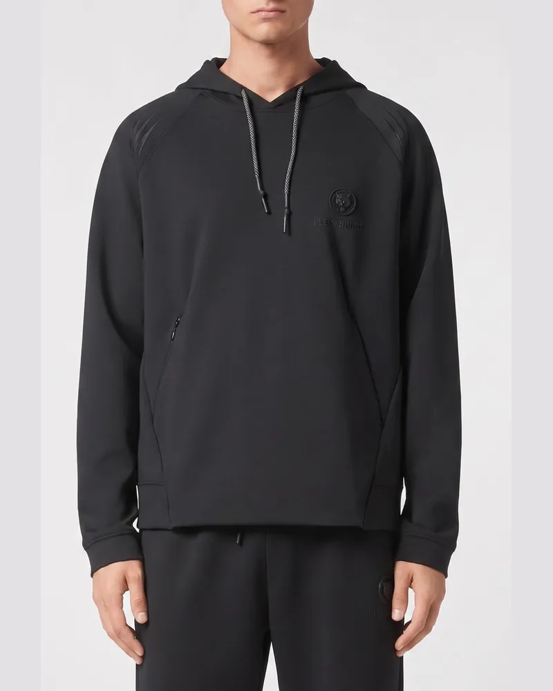 Philipp Plein Kapuzenpullover aus Polyester Schwarz