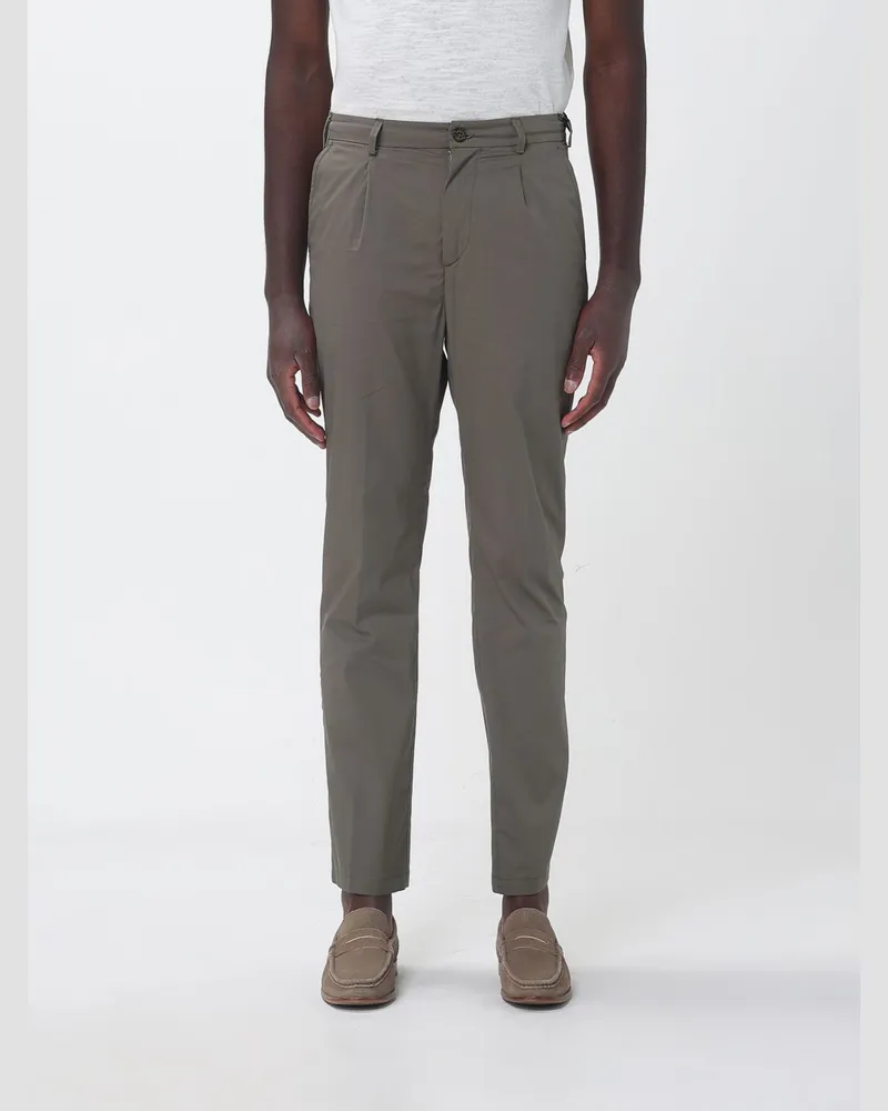 Brooksfield Baumwoll-Gabardine Chino-Hose Grün