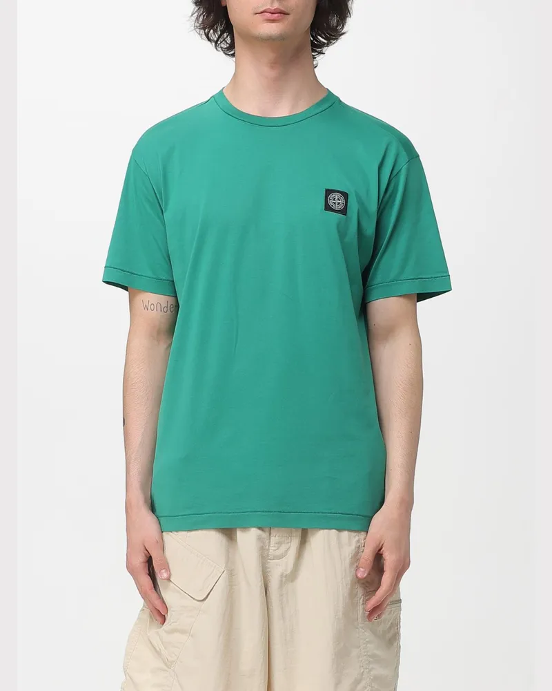 Stone Island T-shirt herren Grasgrün