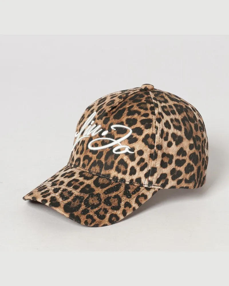 Liu Jo Baseballkappe aus Canvas mit Animal-Print und Logo Bunt