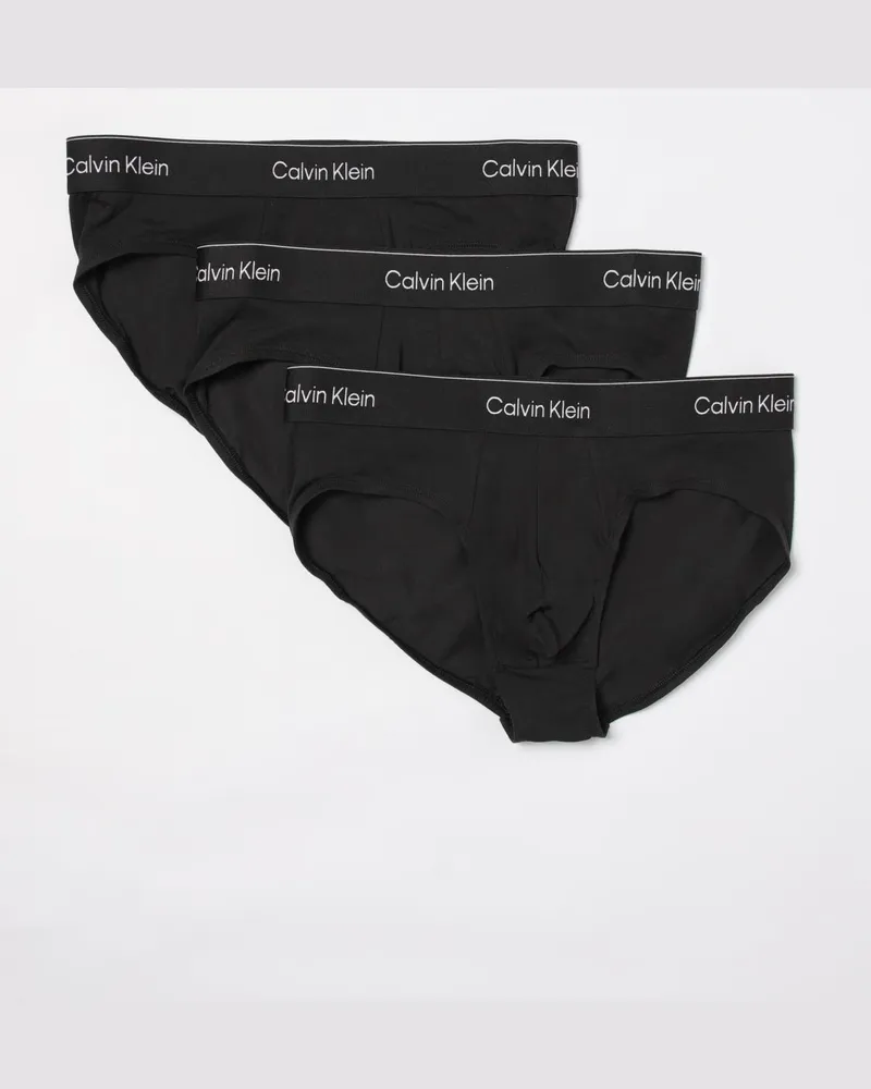 Calvin Klein Set mit 3 Stretch Baumwoll Slips Schwarz
