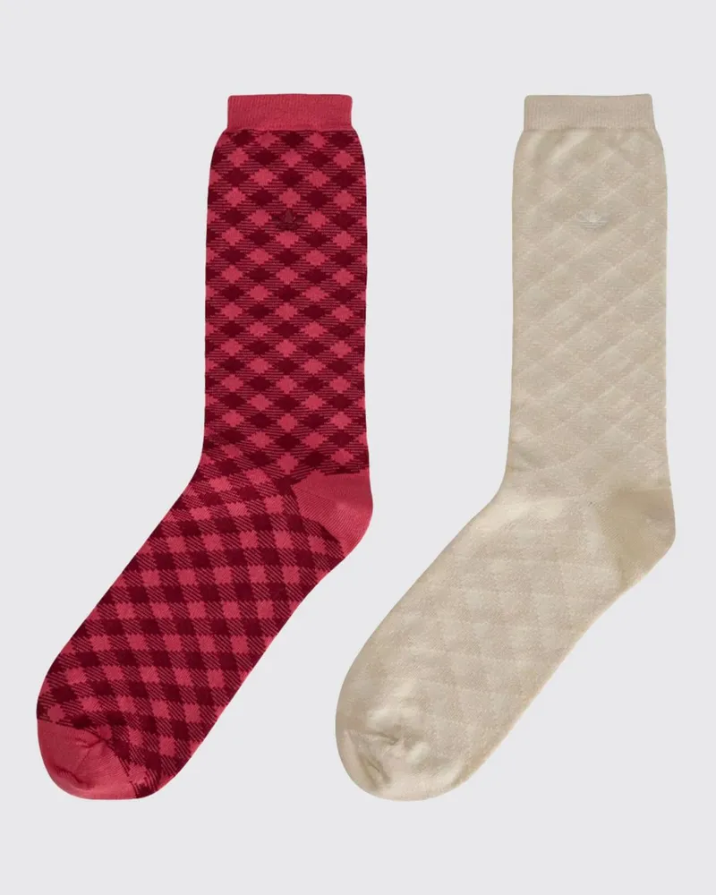 adidas Karierte Baumwollmischsocken Wales Bonner x Pink