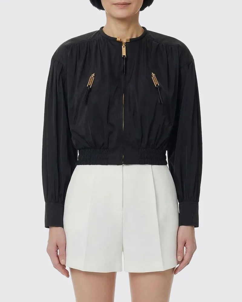 Elisabetta Franchi Mantel damen Schwarz