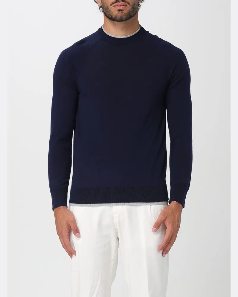 Eleventy Pullover herren Blau