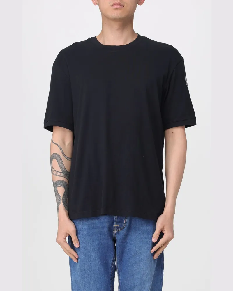 Blauer T-shirt herren Schwarz