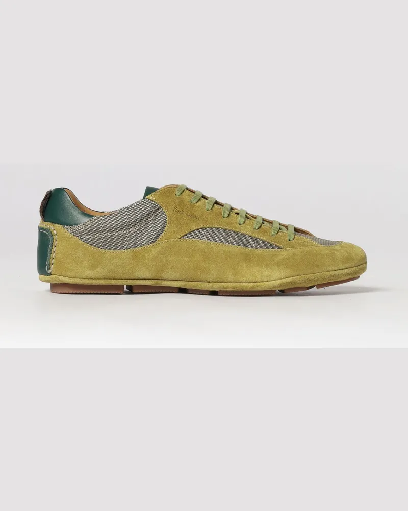 Paul Smith Sneakers aus Wildleder und Mesh Limette