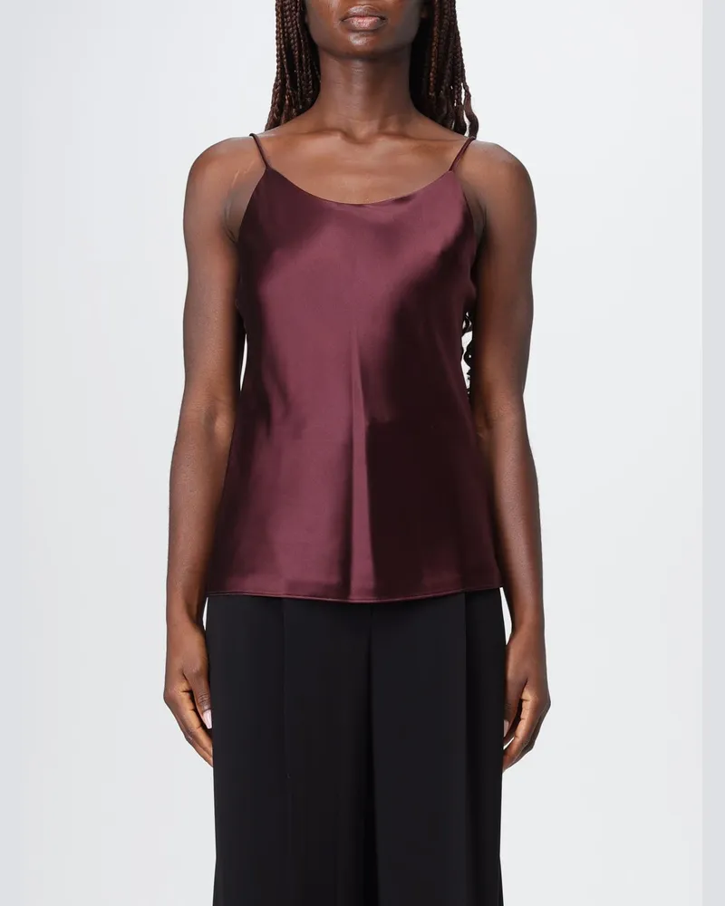 Max Mara Top damen Burgunderrot