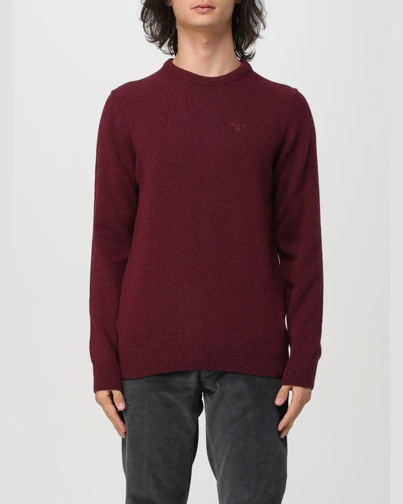 Barbour Pullover herren Burgunderrot