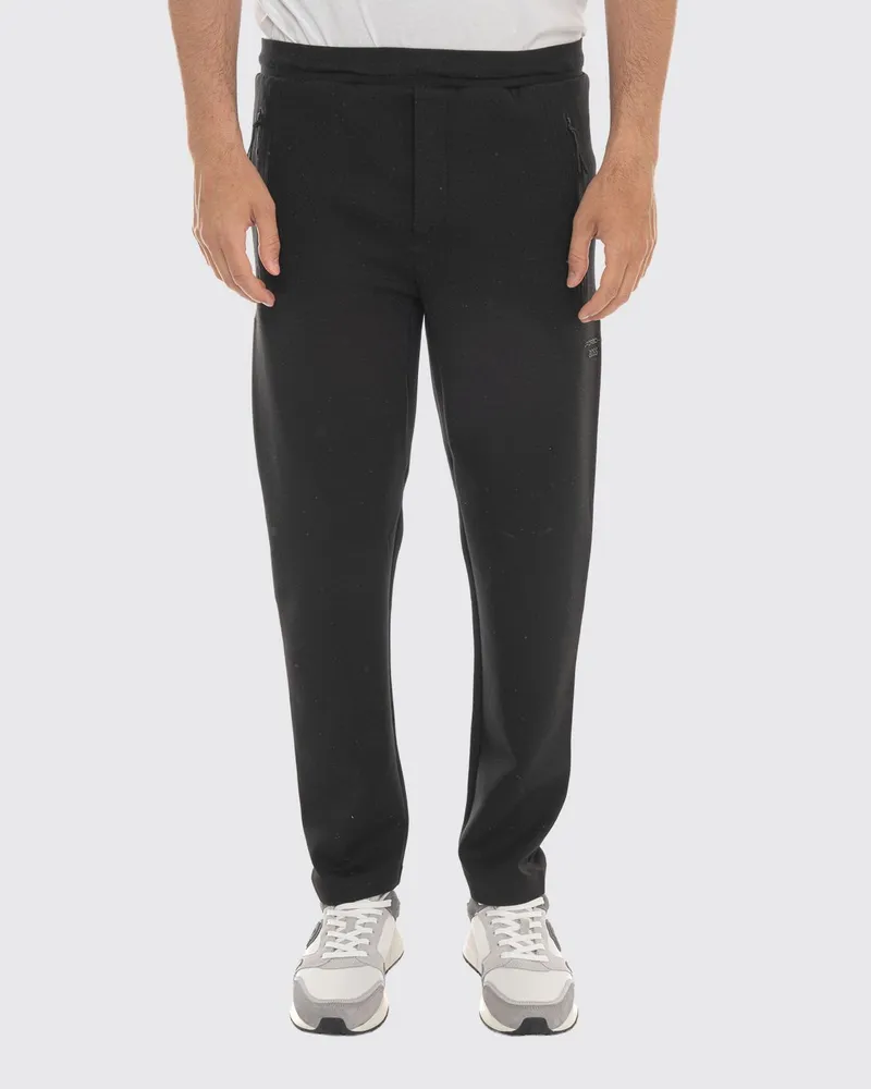 HUGO BOSS Jersey-Jogginghose Porsche x mit Reißverschlusstaschen Schwarz