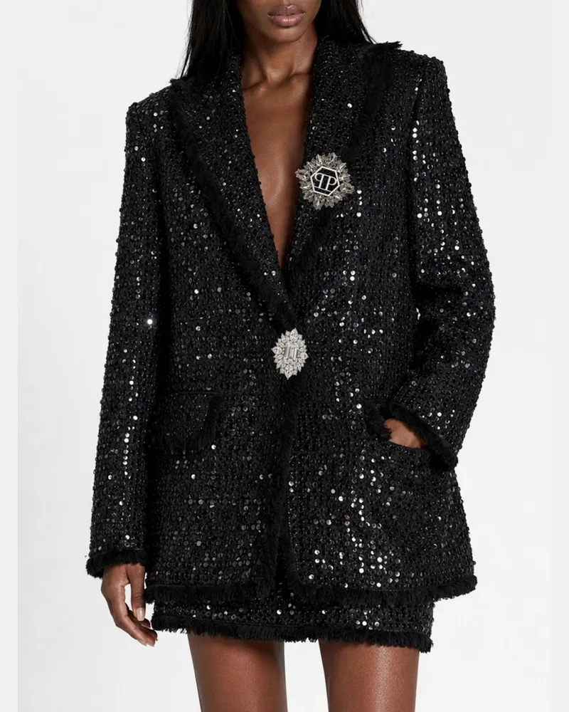 Philipp Plein Blazer damen Schwarz