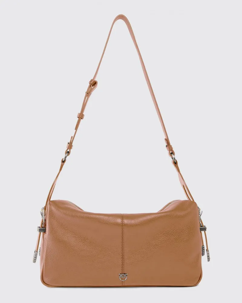 Pinko Keeper Bag Ledertasche Braun