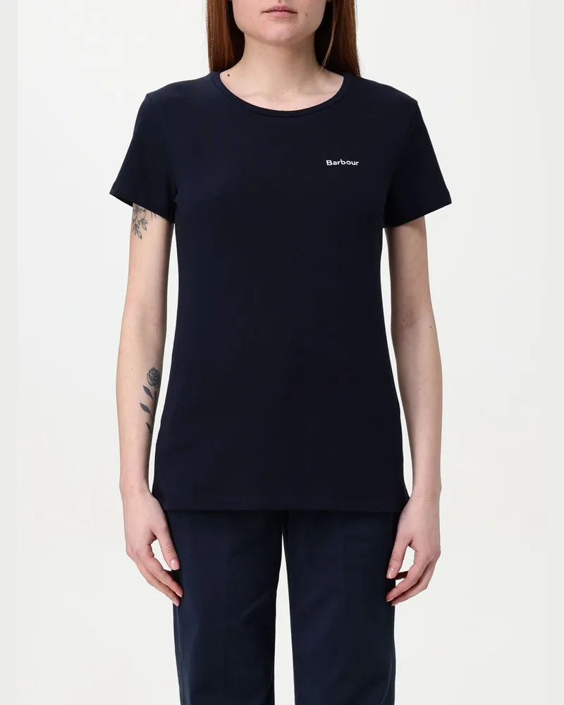 Barbour T-shirt damen Blau