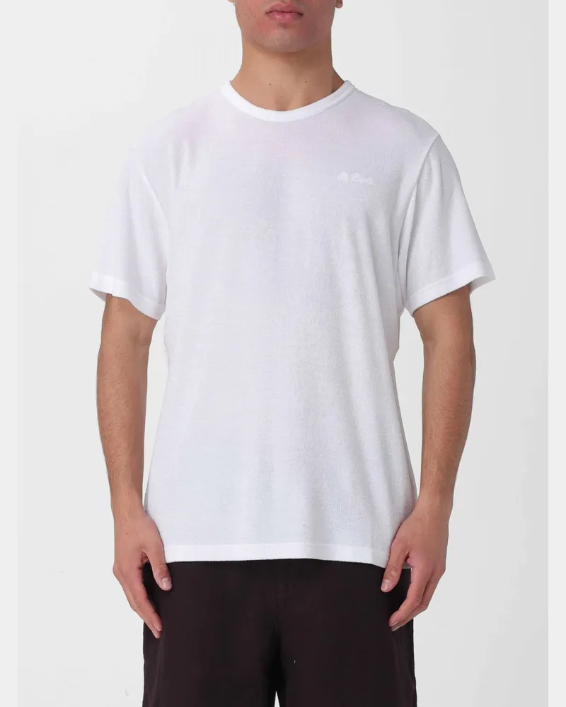 MC2 Saint Barth Basic Baumwoll-T-Shirt Weiß