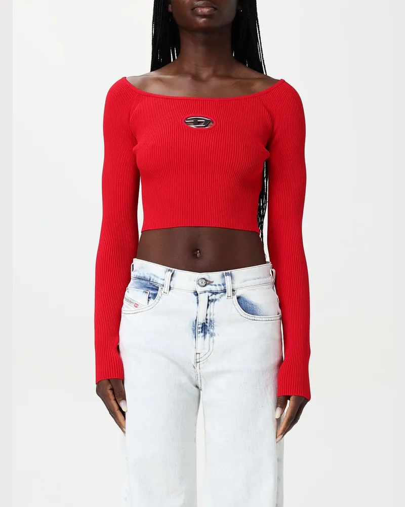 Diesel T-shirt damen Rot