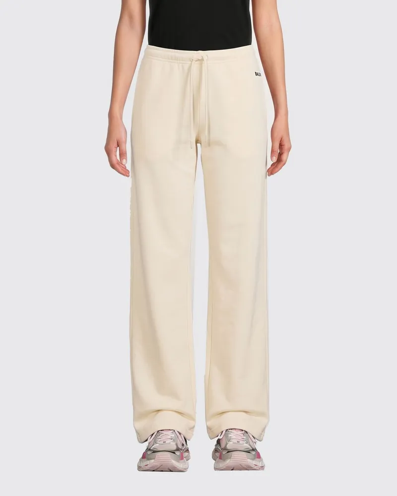Balenciaga Baumwoll-Jogginghose Ivory