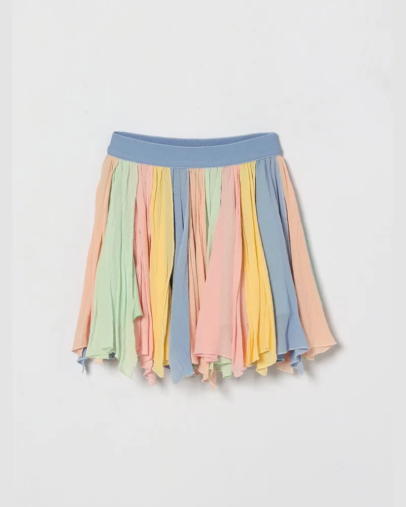 Stella McCartney Kids Minirock aus Viskose und Tüll Bunt