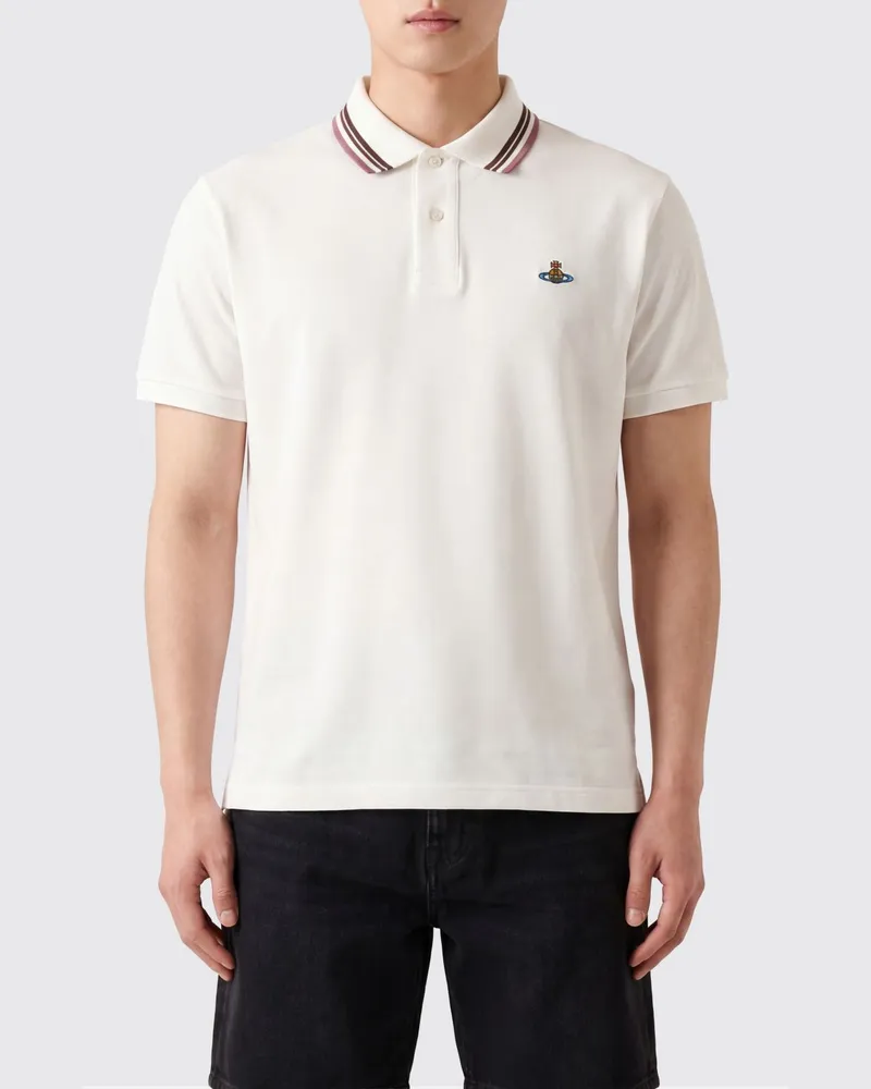 Vivienne Westwood Baumwoll-Poloshirt mit Logo Weiss